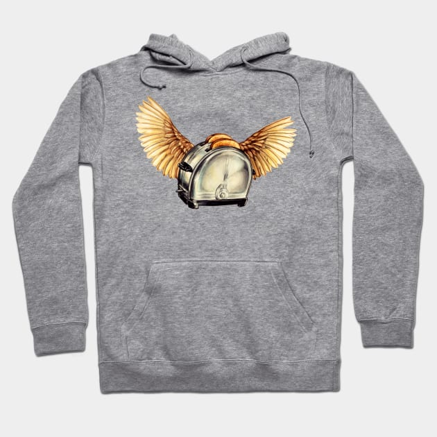 Flying Toaster Hoodie by KellyGilleran